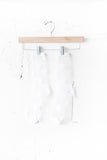 Polka Dot Sheer Socks-White