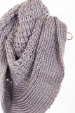 Thick Knit Infinity Mocha Scarf