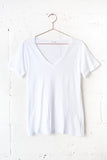 LA Made Roll Sleeve V-Neck Tee