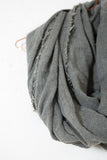 Frayed Infinity Scarf
