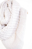 Thick Knit Ivory Infinity Scarf
