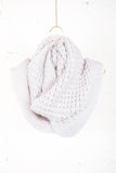 Thick Knit Ivory Infinity Scarf