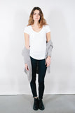 LA Made White V-Pocket Tee