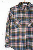 Alternative Apparel Flannel Yarn Dye Button Up Shirt 