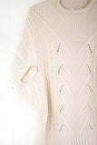 LA Cable Stitch Poncho Sweater