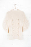 LA Cable Stitch Poncho Sweater